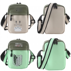 2 Styles My Neighbor Totoro Attack on Titan/Shingeki No Kyojin Cartoon PU Anime Crossbody Messenger Bag