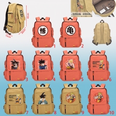 10 Styles Dragon Ball Z Cartoon Canvas School Bag for Student Anime Backpack