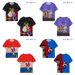 5 Styles Super Mario Bro Printing Digital 3D Cosplay Anime T Shirt