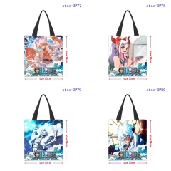 33x38CM 10 Styles One Piece Shopping Bag Canvas Anime Handbag