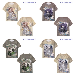 5 Styles Frieren: Beyond Journey's End Printing Digital 3D Cosplay Anime T Shirt