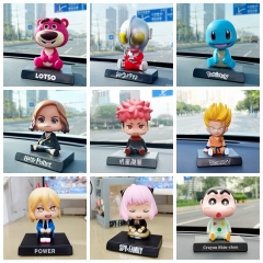 43 Styles 11CM Harry Potter SpyxFamily/Crayon Shin-chan/Jujutsu Kaisen Sharking Head Anime PVC Figure Toy Doll