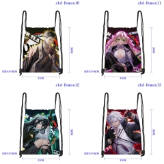 32X38CM 5 Styles Demon Slayer: Kimetsu no Yaiba Cartoon Anime Drawstring Bag