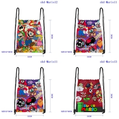 32X38CM 6 Styles Super Mario Bro Cartoon Anime Drawstring Bag