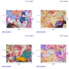 24X32CM 5 Styles Laid-Back Camp Cartoon Pattern Anime File Pocket