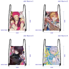 32X38CM 5 Styles HUNTER×HUNTER Cartoon Anime Drawstring Bag