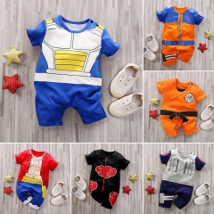 30 Styles Dragon Ball/One Piece/Naruto/Inuyasha Cotton Baby Jumpers Onesie Anime Baby Cosplay Costume