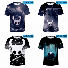 10 Styles Hollow Knight Cosplay 3D Print Short Sleeve Anime T-shirt