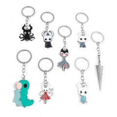 8 Styles The Hollow Knight Anime Alloy Keychain