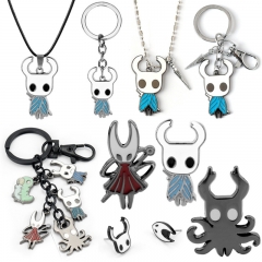 11 Styles The Hollow Knight Anime Alloy Keychain/Necklace/Earrings