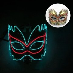 Fox Anime Cosplay LED Mask (With Light)