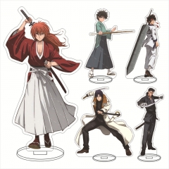 5 Styles Rurouni Kenshin Cartoon Anime Acrylic Standing Plates