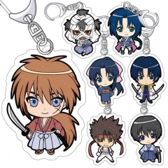 13 Styles Rurouni Kenshin Cartoon Anime Acrylic Keychain