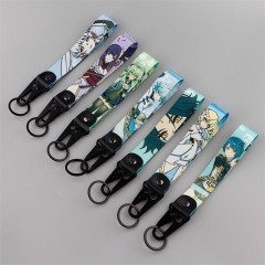 11 Styles Genshin Impact Anime Lanyard Keychain