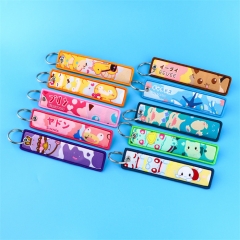 38 Styles Pokemon Woven Label Anime Lanyard Keychain