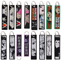 10 Styles Hunter x Hunter Woven Label Anime Lanyard Keychain