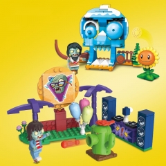 2 Styles Plants vs. Zombies Cartoon Building Block Anime PVC Figures