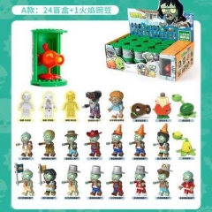 2 Styles 25 PCS/SET Plants vs. Zombies Surprise Blind Box Anime PVC Figure Toy