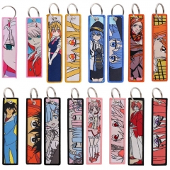 9 Styles Mushoku Tensei：Jobless Reincarnation/Oshi no Ko/Darling In The Franxx Woven Label Anime Lanyard Keychain