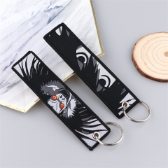 6 Styles Death Note/Yu Yu Hakusho/Dr.STONE Woven Label Anime Lanyard Keychain