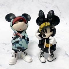 2 Styles Disney Mickey Minnie Mouse Cartoon Anime PVC Figure Toy