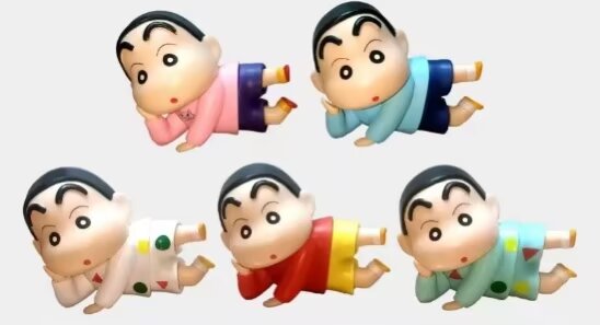 5PCS/SET 8CM Crayon Shin-chan PVC Anime Figure Toy Doll