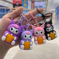 (with Light) 15 Styles Sanrio Lotso Cartoon PVC Anime Figure Keychain