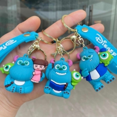 5 Styles Michael Wazowski Cartoon PVC Anime Figure Keychain