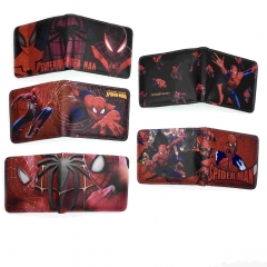 5 Styles Spider Man Cartoon Purse Anime Short Wallet