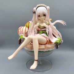 19cm Shiratama Komame Native Grizzry Panda Girls Toys Japanese Anime PVC Figure Toy