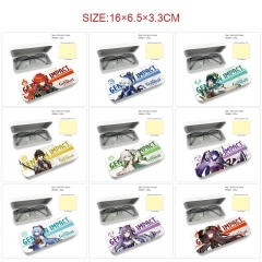 14 Styles Genshin Impact Cartoon Anime PU Glasses Case