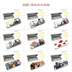 10 Styles Naruto Cartoon Anime PU Glasses Case