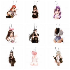 65 Styles Anime Sexy Girls Car Air Freshener Auto Accessories Pendant