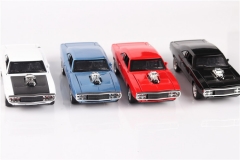 4 Styles Fast & Furious 1/32 Sports Car Anime Alloy Model Car Toy