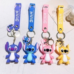 18 Styles Lilo & Stitch Anime Silica Gel Keychain