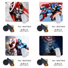 6 Styles Captain America Cartoon Anime Mouse Pad