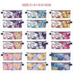 15 Styles My Little Pony Cartoon PU Zipper Anime Pencil Bag