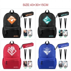 9 Styles Jujutsu Kaisen Cartoon Canvas Anime Backpack+Card Holder Bag+Pencil Bag(set)