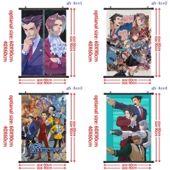 2 Sizes 9 Styles Ace Attorney Cartoon Wall Scrolls Anime Wallscrolls