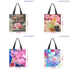 33x38CM 8 Styles Kirby Shopping Bag Canvas Anime Handbag