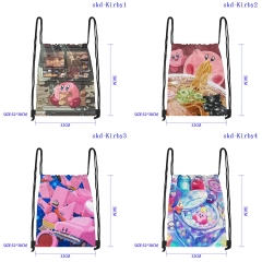 32*38cm 8 Styles Kirby Cartoon Anime Drawstring Bag