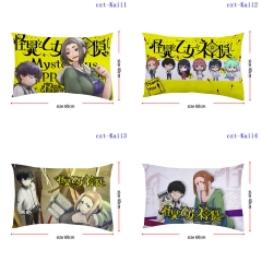 10 Styles Kaii to Otome to Kamikakushi Cartoon Square Anime Pillow Case