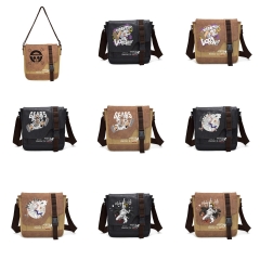 11 Styles One Piece Cartoon Canvas Shoulder Bag Anime Messenger Bag