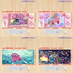 6 Styles Kirby Cartoon Anime Mouse Pad（90x40x0.3cm）