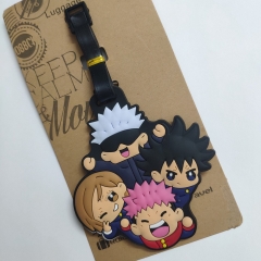 Jujutsu Kaisen Cartoon Anime Soft Rubber Luggage Tag