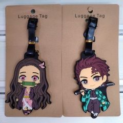 14 Styles Demon Slayer: Kimetsu no Yaiba Cartoon Anime Soft Rubber Luggage Tag