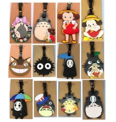 40 Styles My Neighbor Totoro/Spirited Away Cartoon Anime Soft Rubber Luggage Tag