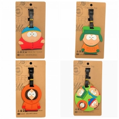 5 Styles South Park Cartoon Anime Soft Rubber Luggage Tag