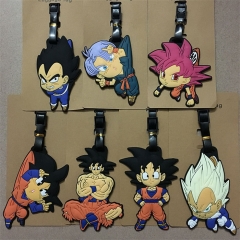 19 Styles Dragon Ball Z Cartoon Anime Soft Rubber Luggage Tag