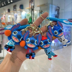 4 Styles Lilo & Stitch Cartoon PVC Anime Figure Keychain